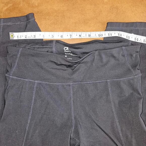 GapFit Sculpt Compression Women's Activewear Leggings Medium Black - Picture 6 of 8